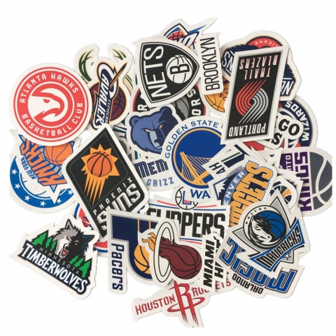 Jasion NBA Sticker kartma (30 Adet)