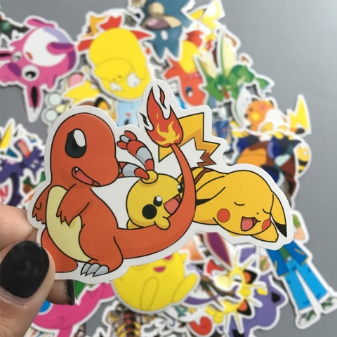 Homyu Pokemon Sticker kartma (60 Adet)