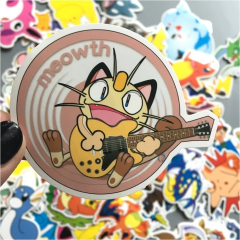 Homyu Pokemon Sticker kartma (60 Adet)