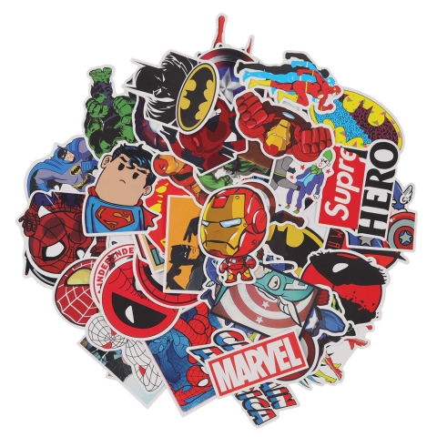 KAMSPARK Marvel Sticker kartma (50 Adet)