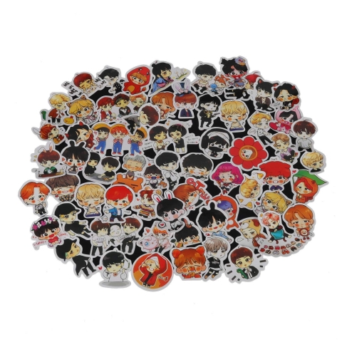 KAMSPARK BTS Sticker kartma (63 Adet)