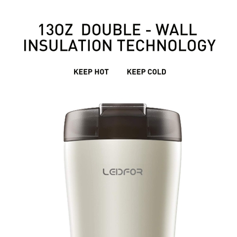 Leidfor Yal�t�ml� Termos (Beyaz) (380ml)