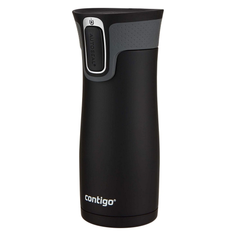 Contigo AUTOSEAL West Loop elik Mug (470ml)(Siyah/Gri) (2 Adet)