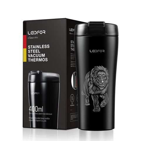 Leidfor Paslanmaz �elik Aslanl� Mug (470ml)