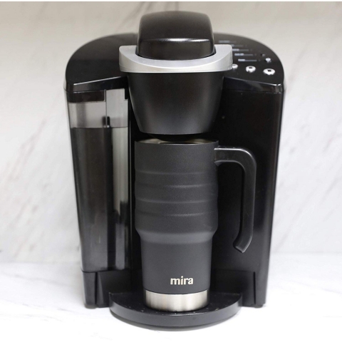 MIRA Paslanmaz �elik Yal�t�ml� Kupa Termos (Siyah) (590ml)