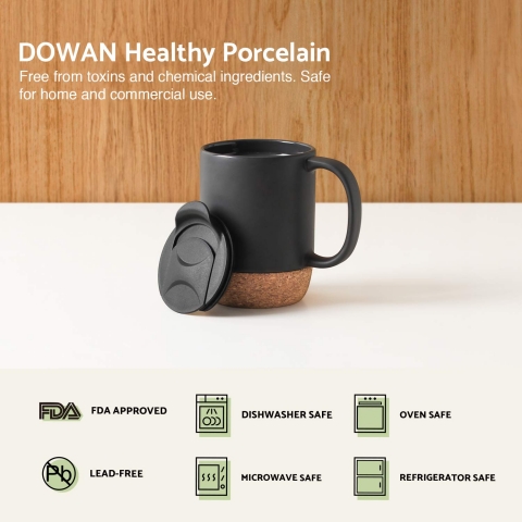 DOWAN Seramik Kupa (440ml) (2 Adet)