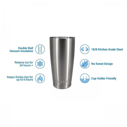 Arctic Tumblers Paslanmaz elik Mug Termos (Gri)(700mL)