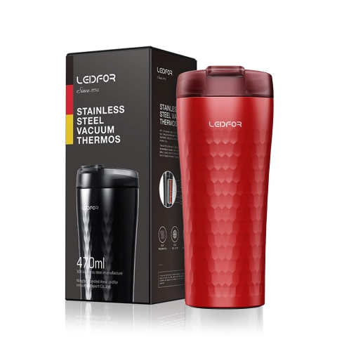 Leidfor Yal�t�ml� Termos (K�rm�z�) (470ml)