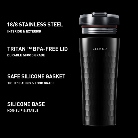 Leidfor Paslanmaz �elik Vakumlu Premium Termos