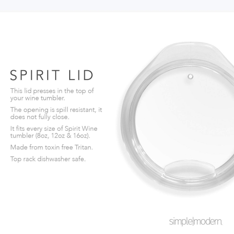 Simple Modern Spirit 8oz Wine Tumbler Glasses with Lid