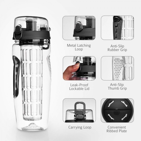 OMORC 32 OZ Sport Fruit Infuser Su Termosu