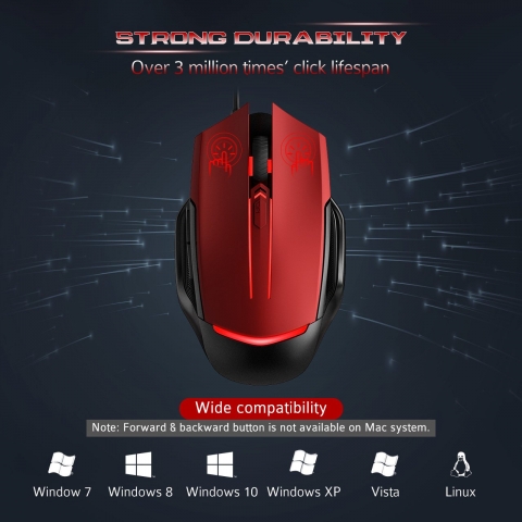 Pictek Ergonomik Gaming Mouse (3200 DPI)