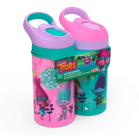 Zak Designs ocuklar in Trolls Su Matara (470ml)
