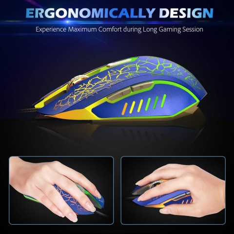VersionTECH RGB Gaming Ergonomik Mouse