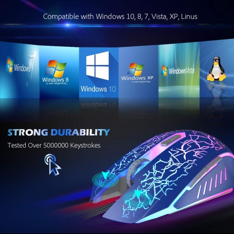 VersionTECH RGB Gaming Ergonomik Mouse