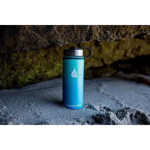 HYDRO CELL Paslanmaz �elik Matara (500ml) (Kar���k Mavili)