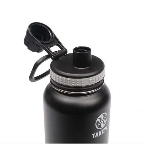 Takeya Paslanmaz elik Termos (1180mL)(Siyah)