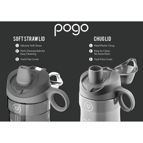 Pogo Tritan Matara (Gri) (940ml)