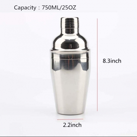 Eogro Paslanmaz elik Kokteyl Shaker Set