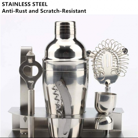 Eogro Paslanmaz elik Kokteyl Shaker Set