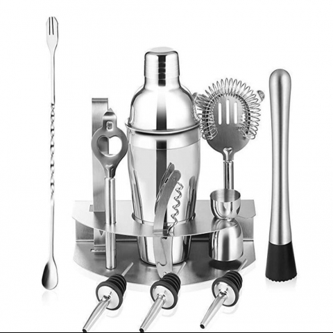 Eogro Paslanmaz elik Kokteyl Shaker Set