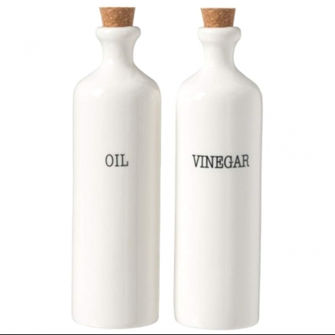 Home Essentials Seramik Zeytinya ve Sirke iesi Seti