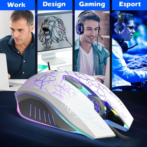 VersionTECH. RGB Ergonomik Gaming Mouse