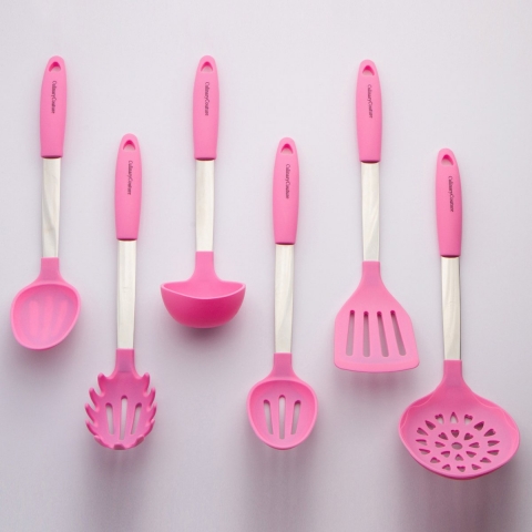Culinary Couture Ak Pembe Mutfak Kak Seti (6 Para)