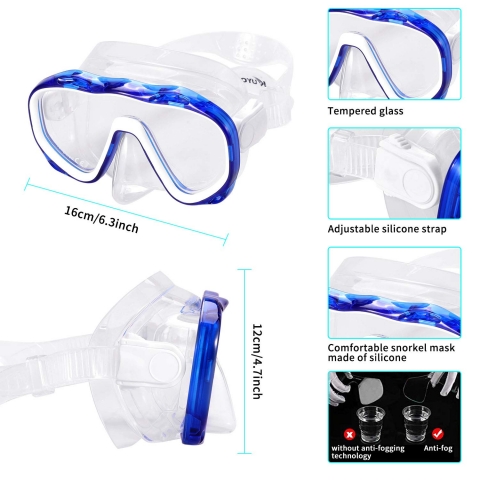 KUYOU Snorkel Set Adults,Dry nolkel