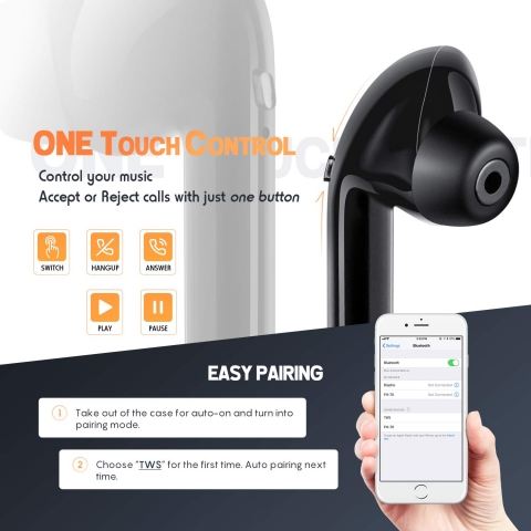 AEISTAR Bluetooth Kulak i Kulaklk