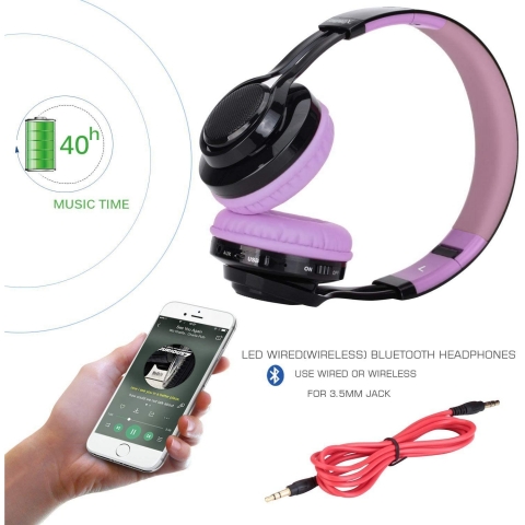 Riwbox AB005 Bluetooth Kulak st Kulaklk-Purple