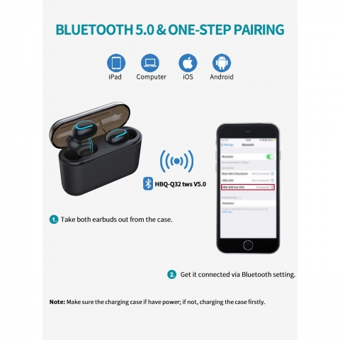 MINLUK Bluetooth Kulak i Kulaklk