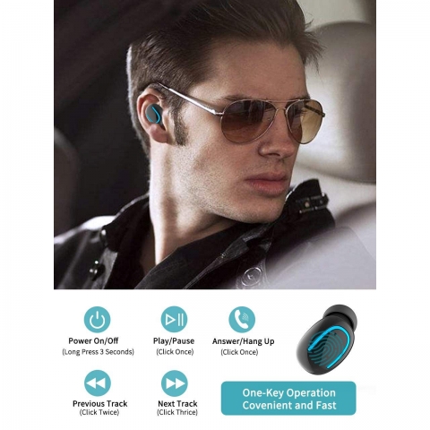 MINLUK Bluetooth Kulak i Kulaklk