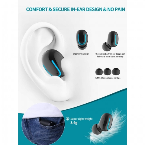 MINLUK Bluetooth Kulak i Kulaklk