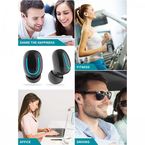 MINLUK Bluetooth Kulak i Kulaklk