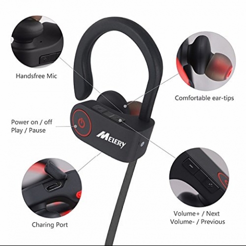 Ear-hook Earbuds IPX7 Su Geirmez Wireless Spor Kulaklk