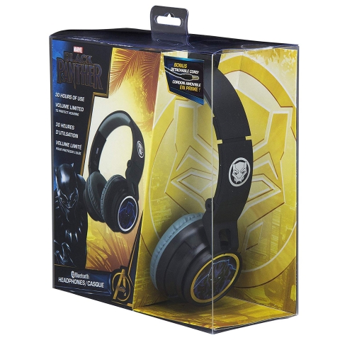 eKids Black Panther Bluetooth Kulak �st� Kulakl�k