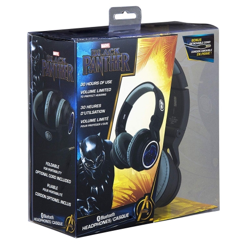 eKids Black Panther Bluetooth Kulak �st� Kulakl�k