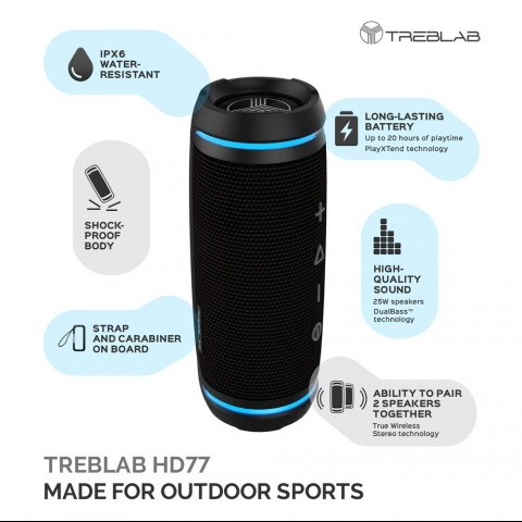 TREBLAB HD77 Premium Bluetooth Hoparl�r (25W)