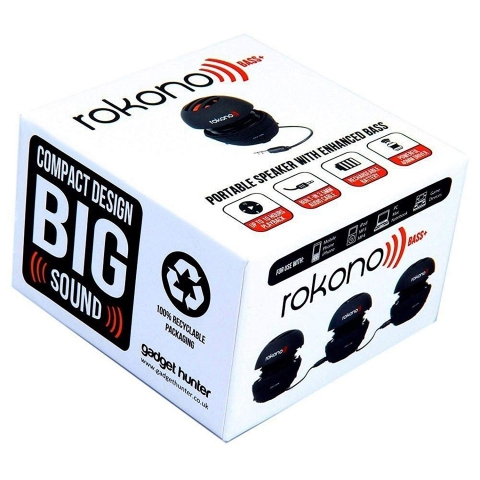 Rokono BASS+ Mini Speaker for iPhone / iPad / iPod / MP3 Player /