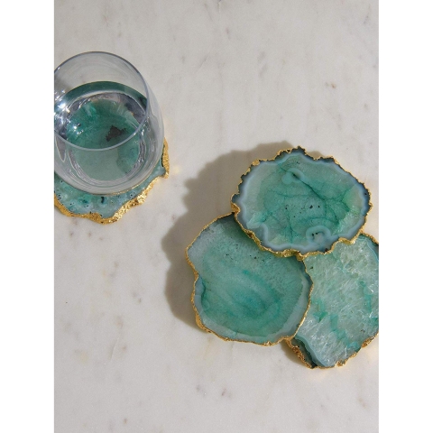 Best Home Fahion Akik Bardak Altl (Jade) (4 Adet)