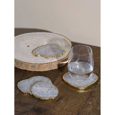 Best Home Fahion Akik Bardak Altl (White) (4 Adet)