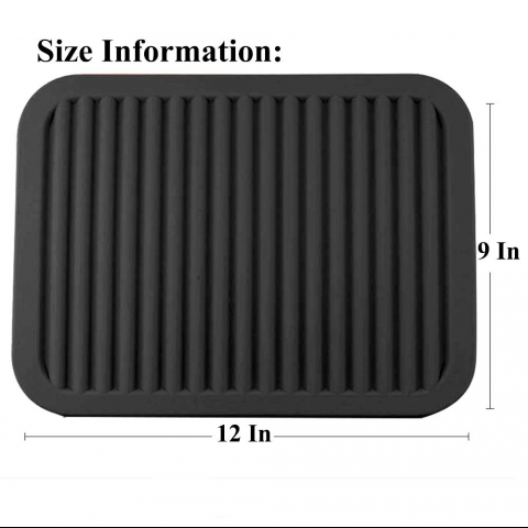 ME.FAN Silikon Nihale 9" x 12" (2 Adet) (Siyah)