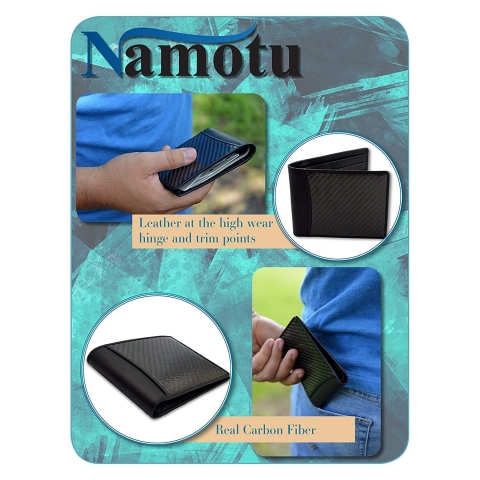 Namotu Carbon Fiber C�zdan (RFID Engellemeli)