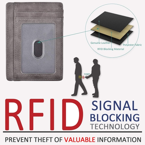 Kinzd RFID Engellemeli Erkek Minimal Kartlk