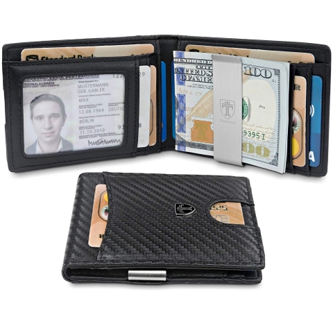TRAVANDO Erkek nce RFID Korumal Czdan