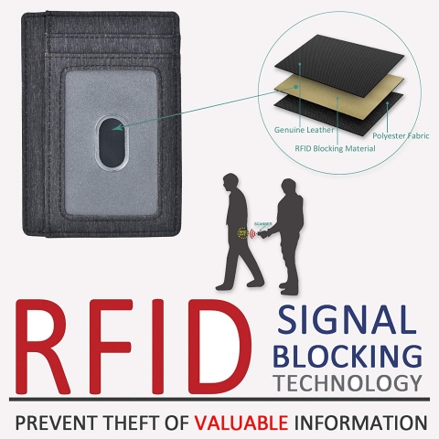 Kinzd RFID Engellemeli Erkek Minimal Kartlk