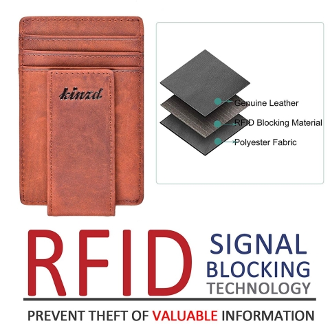 Kinzd RFID Engellemeli Erkek Minimal Kartlk