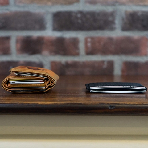 Infinity Wallet Erkek Minimal C�zdan (Siyah)