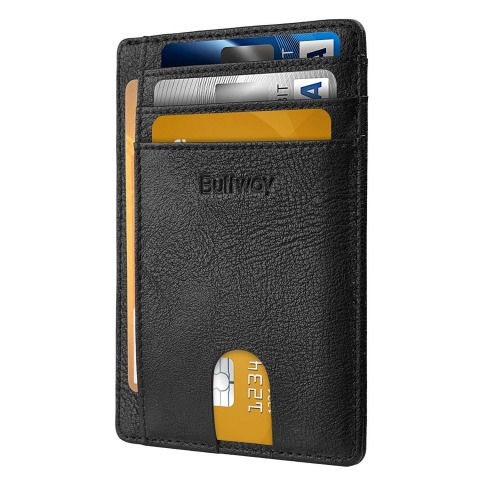 Buffway �nce Minimal RFID Engellemeli Kartl�k (Siyah)